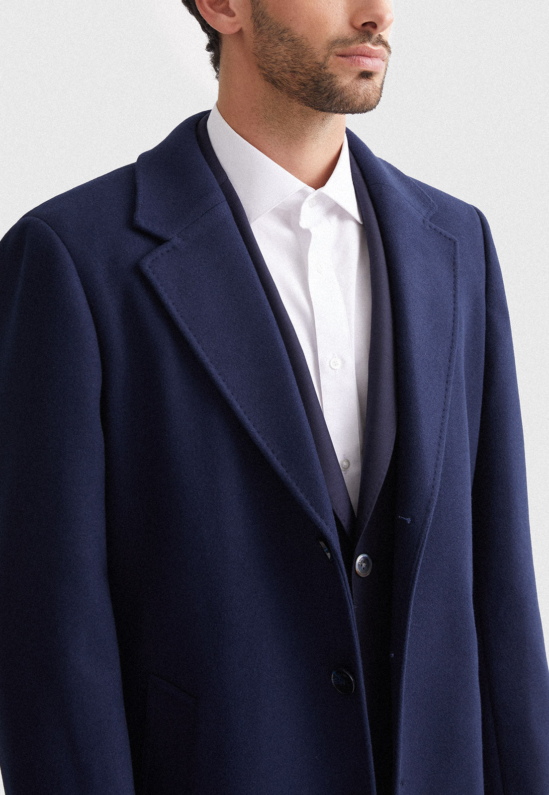 Abrigo Hombre Formal Navy Mavianni