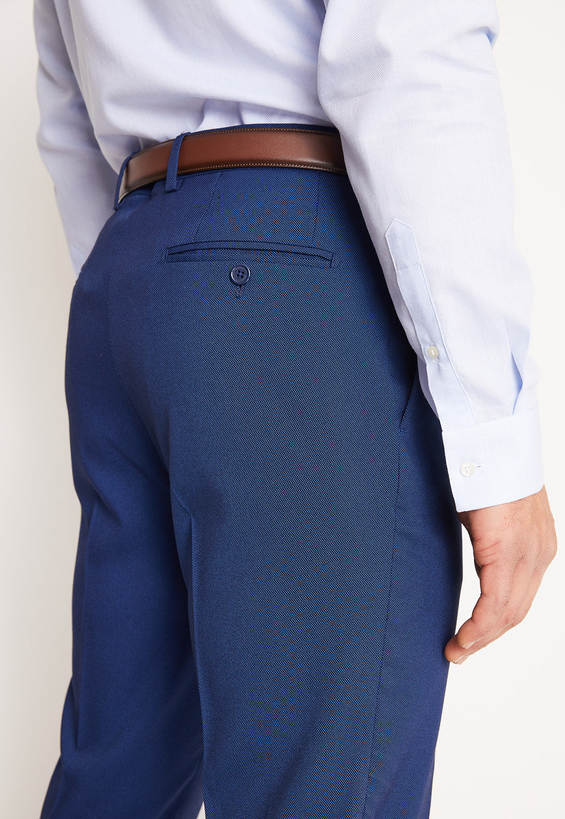 Traje Formal Hombre Slim Texturado Azul Medio