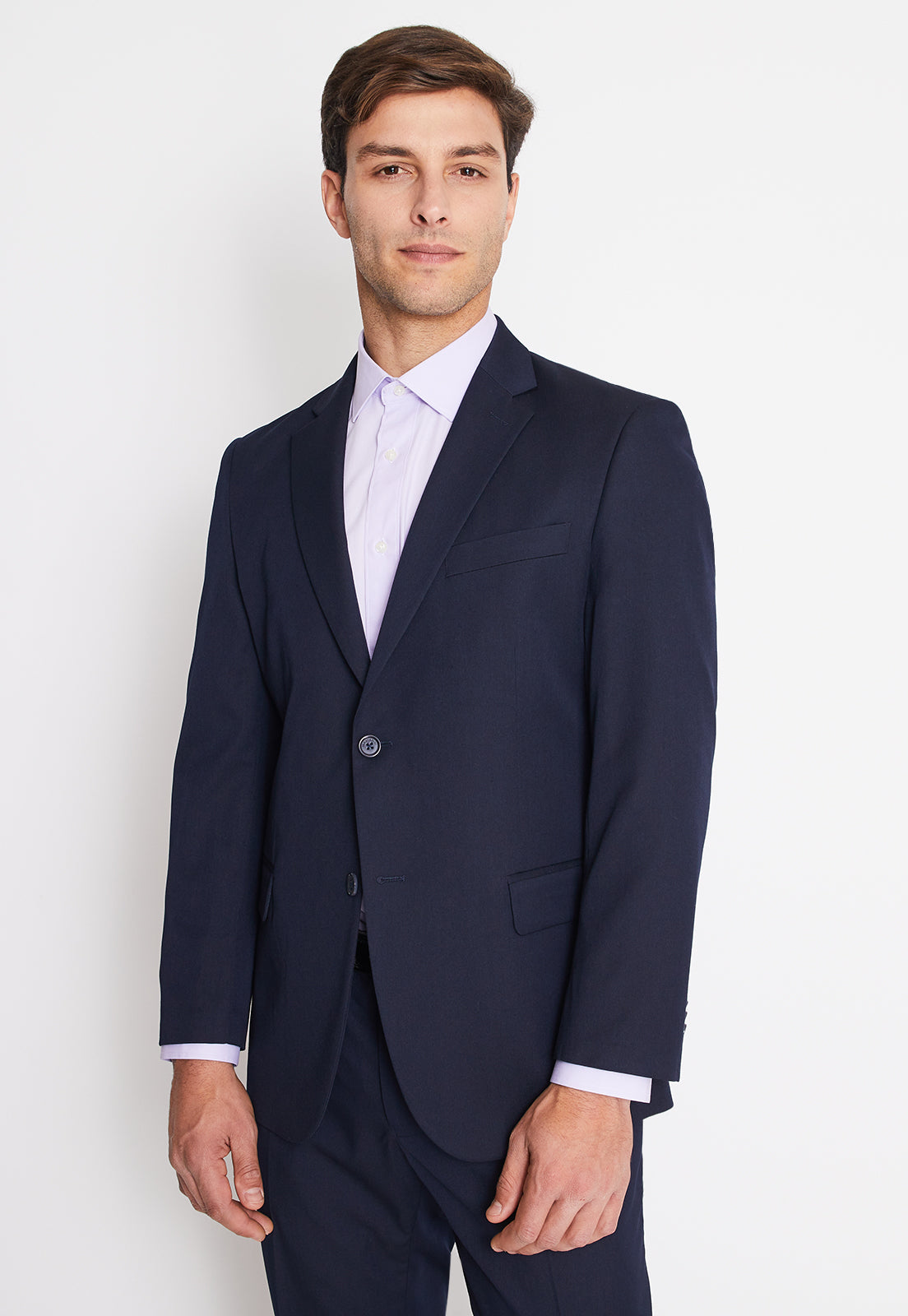 Traje Formal Básico Regular Twill Navy