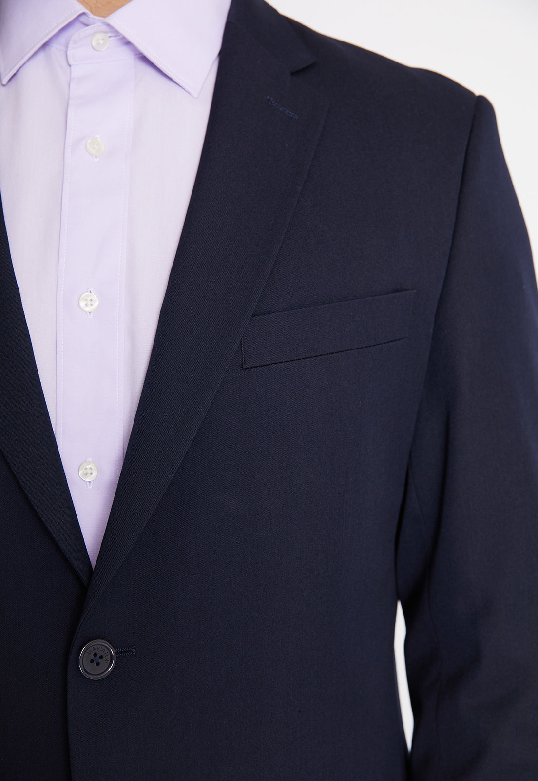 Traje Formal Básico Regular Twill Navy