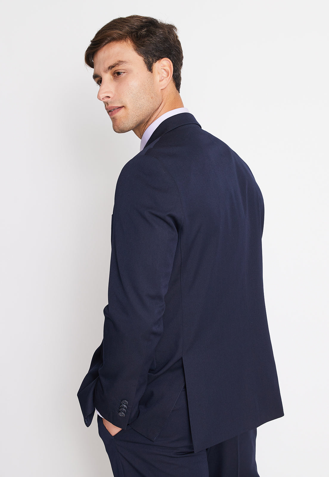 Traje Formal Básico Regular Twill Navy