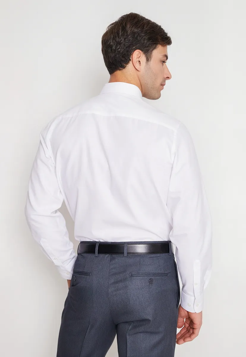 Camisa Formal Hombre Regular Oxford Blanco
