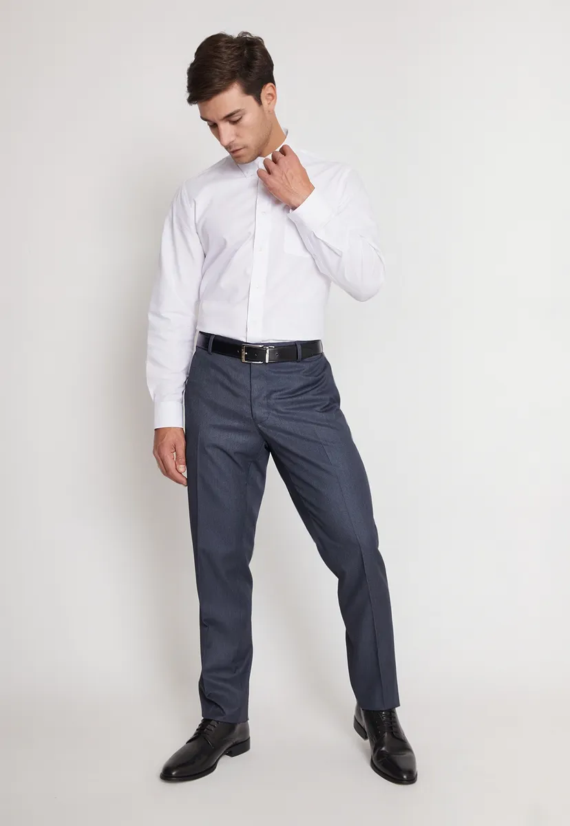 Camisa Formal Hombre Regular Oxford Blanco