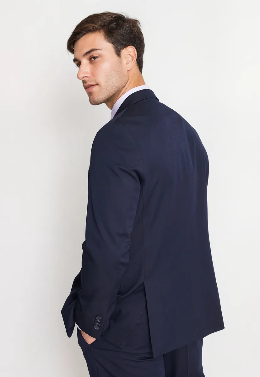 Traje Formal Básico Regular Twill Navy
