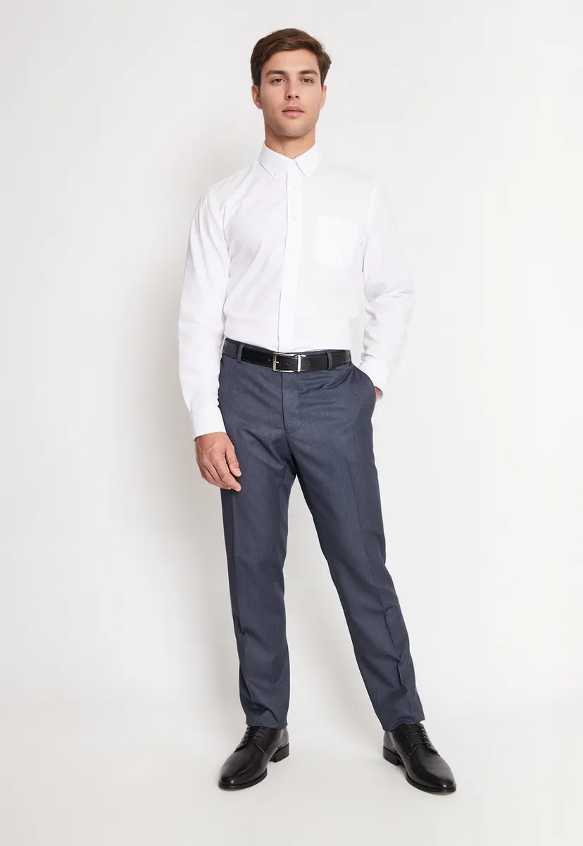Camisa Formal Hombre Regular Oxford Blanco