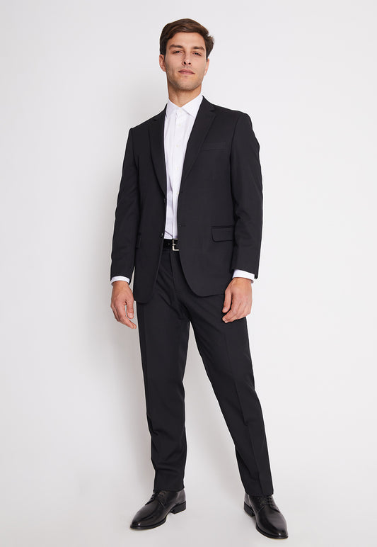 Traje Formal Hombre Regular Twill Negro
