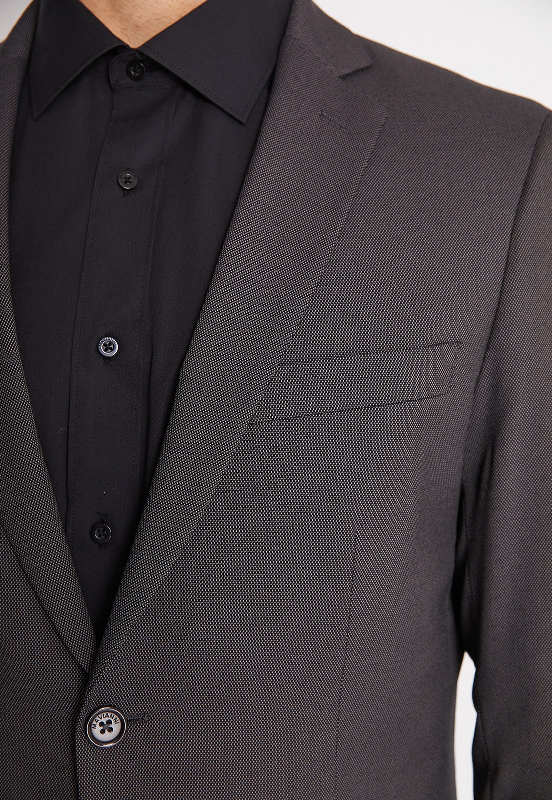 Traje Formal Hombre Slim Texturado Marengo