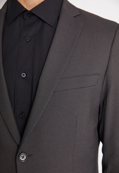 Traje Formal Hombre Slim Texturado Marengo