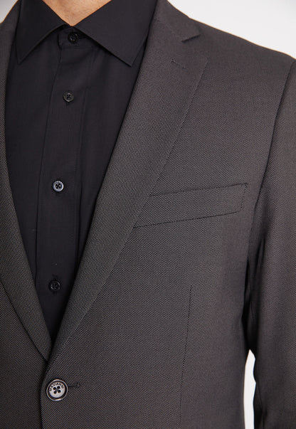 Traje formal slim fantasía charcoal