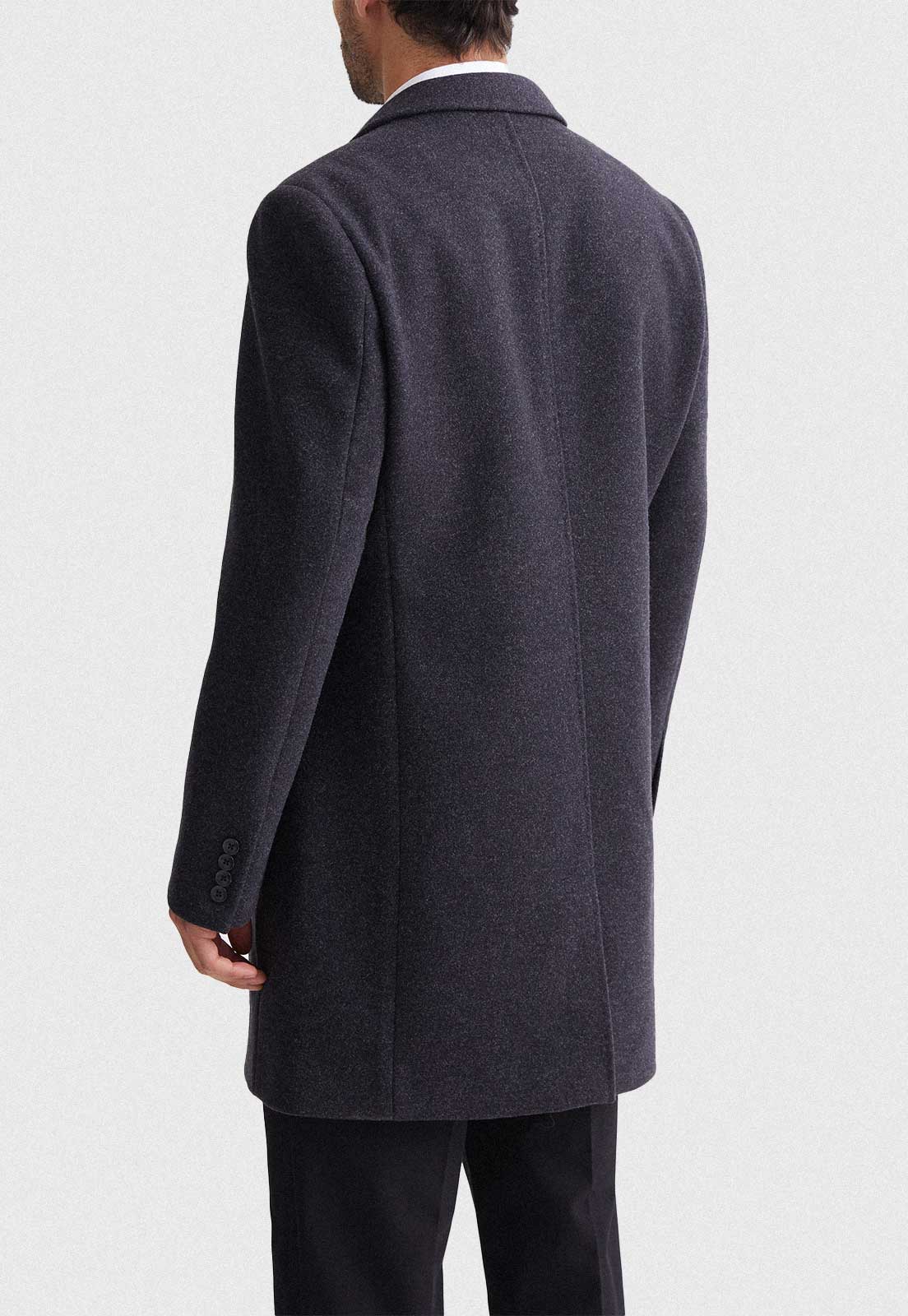 Abrigo Hombre Formal Gris Melange Mavianni