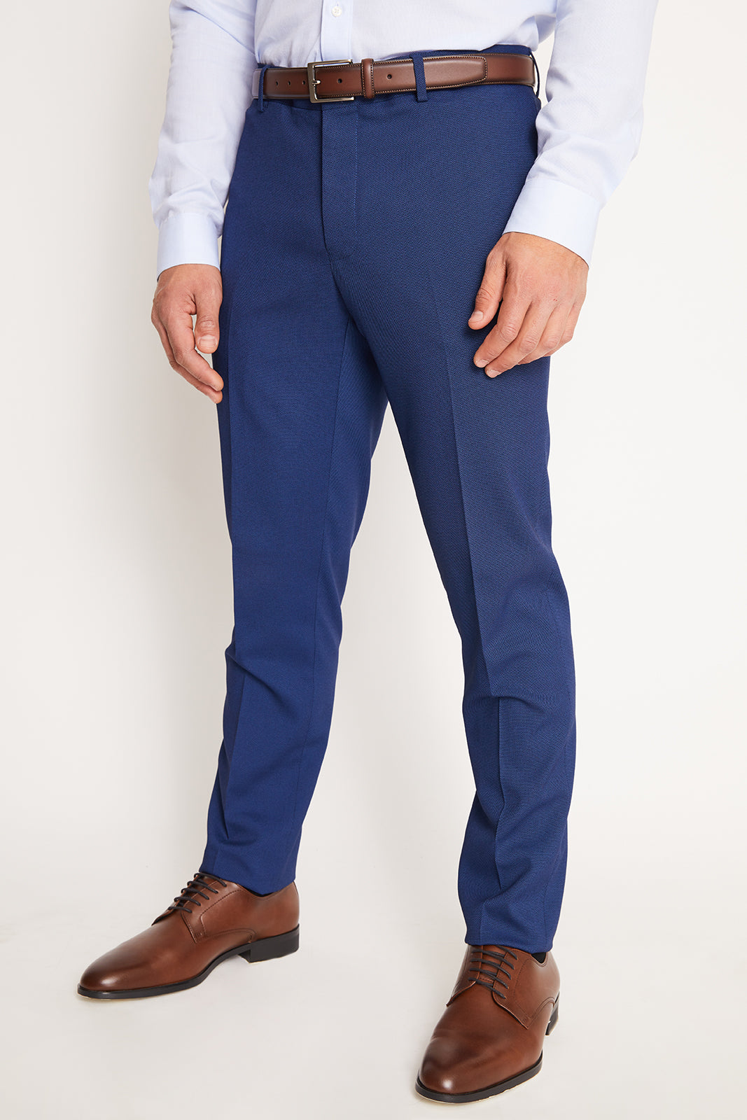 Traje Formal Hombre Slim Texturado Azul Medio