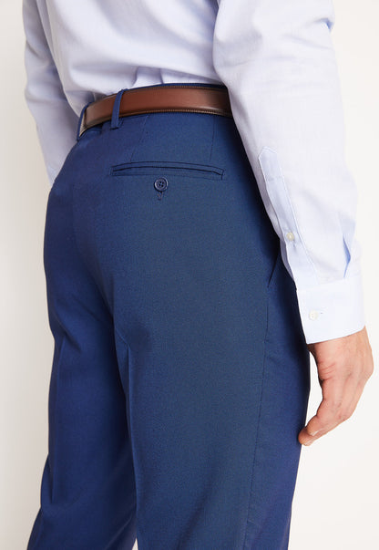 Traje Formal Hombre Slim Texturado Azul Medio