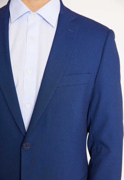 Traje Formal Hombre Slim Texturado Azul Medio