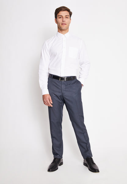 Camisa Formal Básica Oxford Regular Blanco