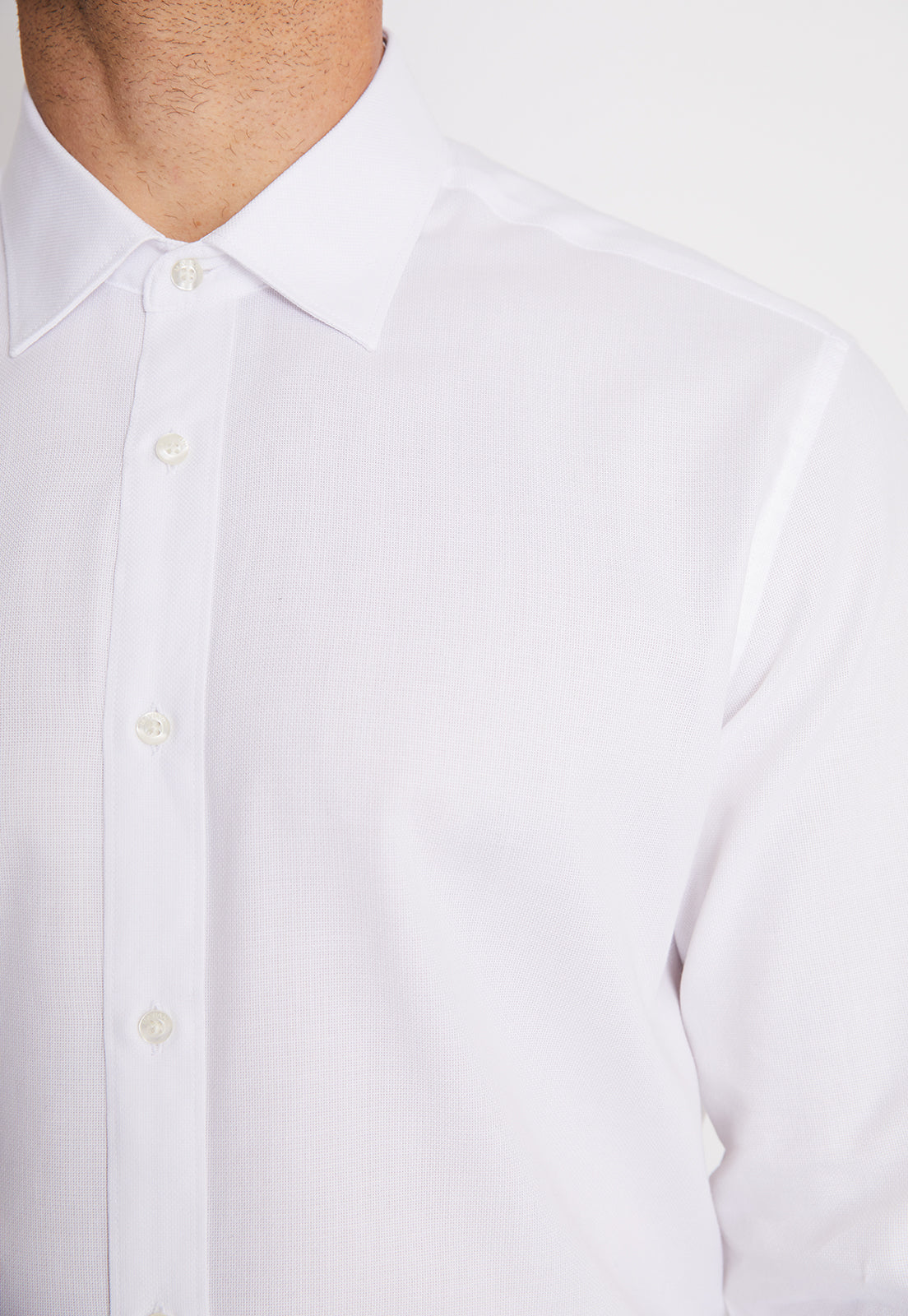 Camisa Formal Colección Slim Dobby Blanco