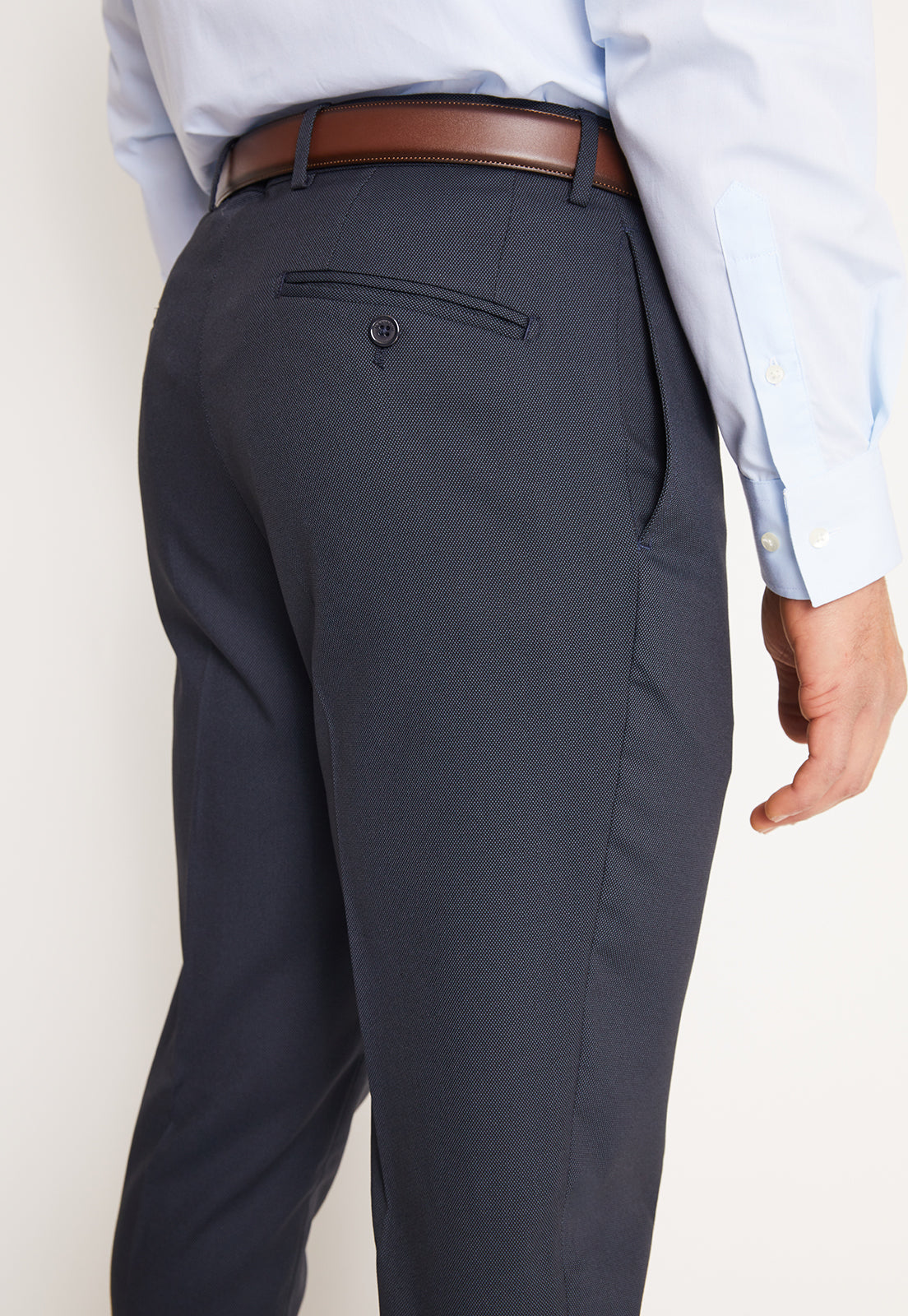 Traje Formal Hombre Slim Texturado Azul Marino