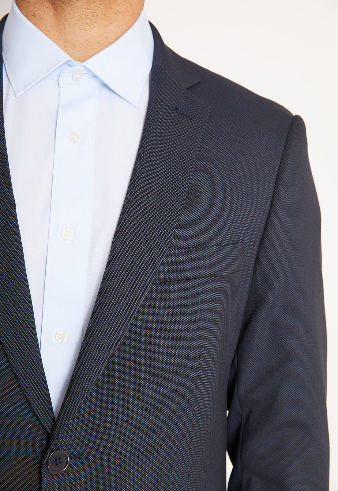 Traje Formal Hombre Slim Texturado Azul Marino