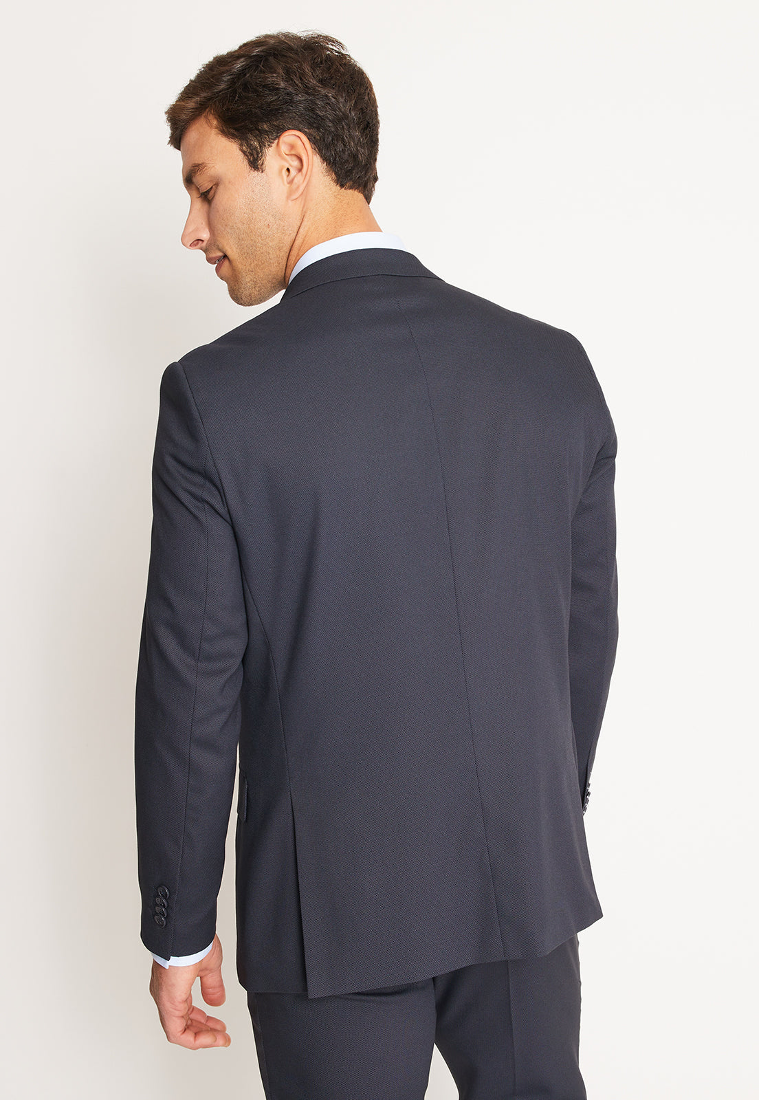 Traje Formal Hombre Slim Texturado Azul Marino