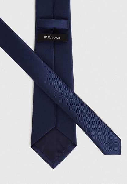 Corbata Hombre Formal Microfibra Liso Navy