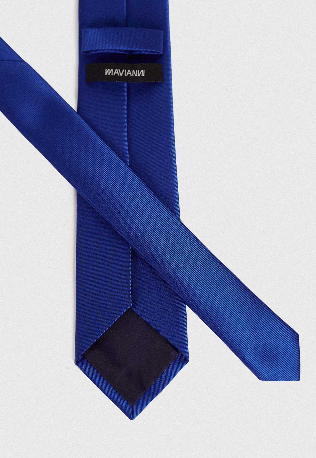 Corbata Hombre Formal Microfibra Liso Azulino