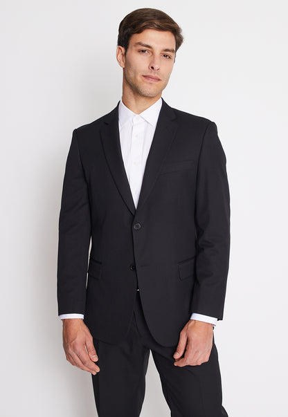Traje Formal Básico Regular Twill Negro