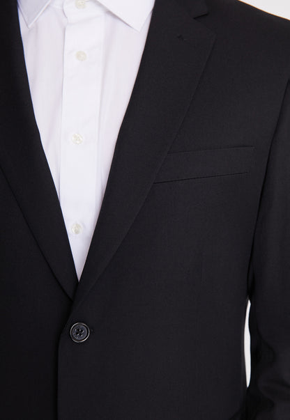 Traje Formal Básico Regular Twill Negro
