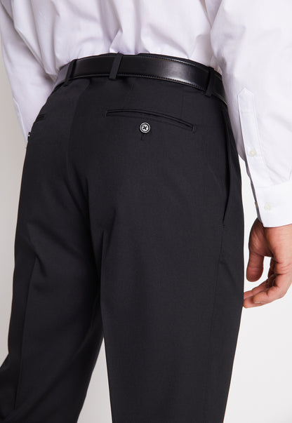 Traje Formal Básico Regular Twill Negro