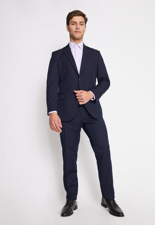 Traje Formal Básico Regular Twill Navy