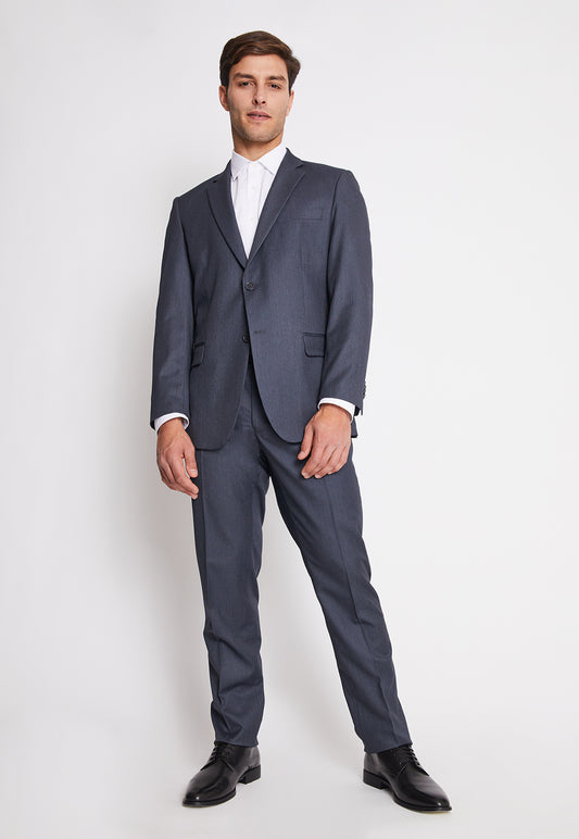 Traje Formal Básico Regular Twill Marengo