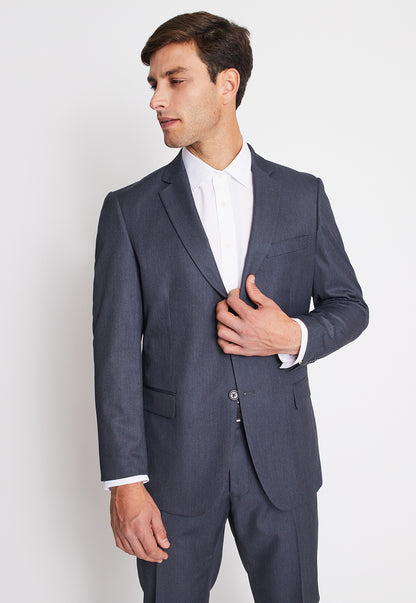 Traje Formal Básico Regular Twill Marengo