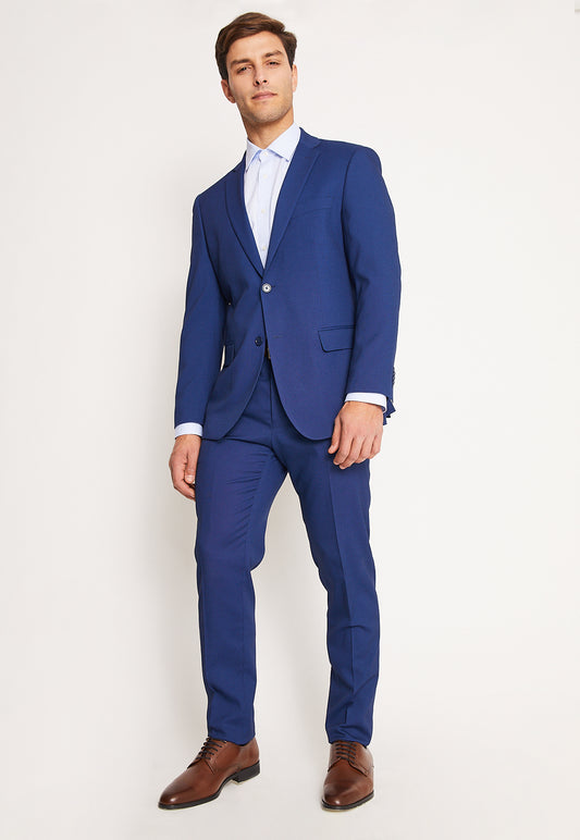 Traje Formal Básico Slim Fantasía Azul Medio