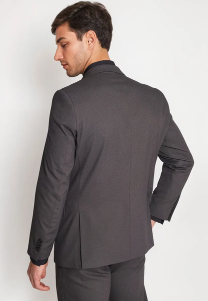Traje Formal Hombre Slim Texturado Marengo