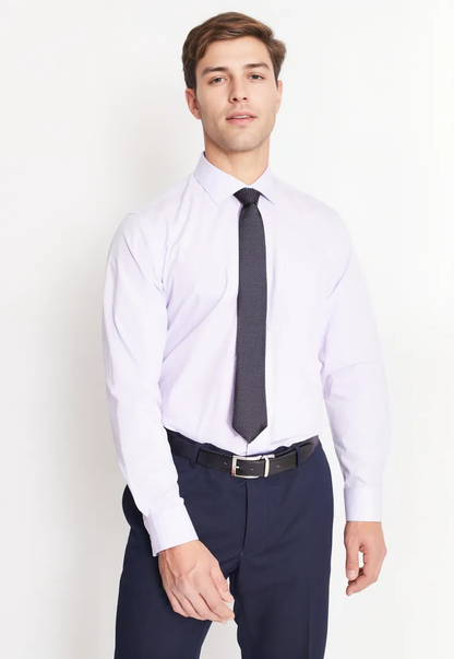 Camisa Formal Hombre Regular Poplin Lila