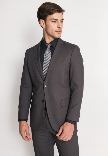 Traje Formal Hombre Slim Texturado Marengo